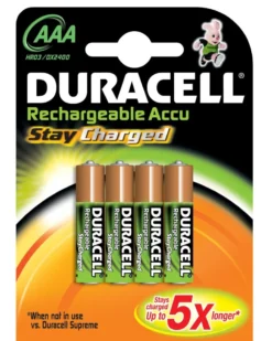 Duracell batteri, STAYCHARGED, AAA, 4 stk.