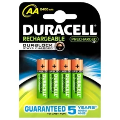 Duracell batteri, STAYCHARGED, AA, 4 stk.