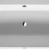 DuraSquare badekar, 180x80 cm, back-to-wall, DuraSolid A