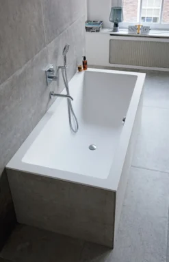 DuraSquare badekar, 180x80 cm, til indbygning, med bensæt, hvid - Duravit