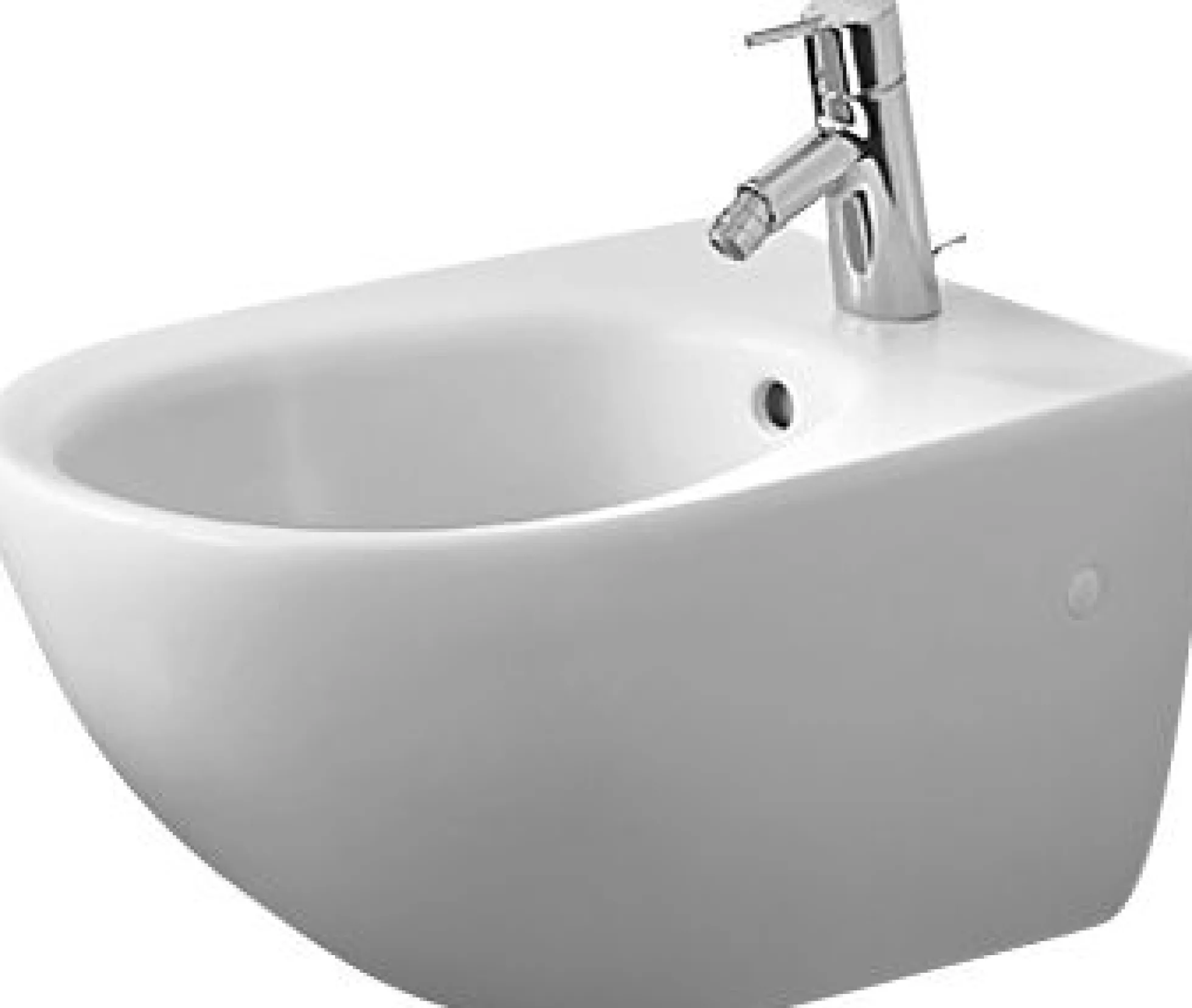 Duravit Architec vægbidet, 58x36,5 cm med hanehul og WonderGliss
