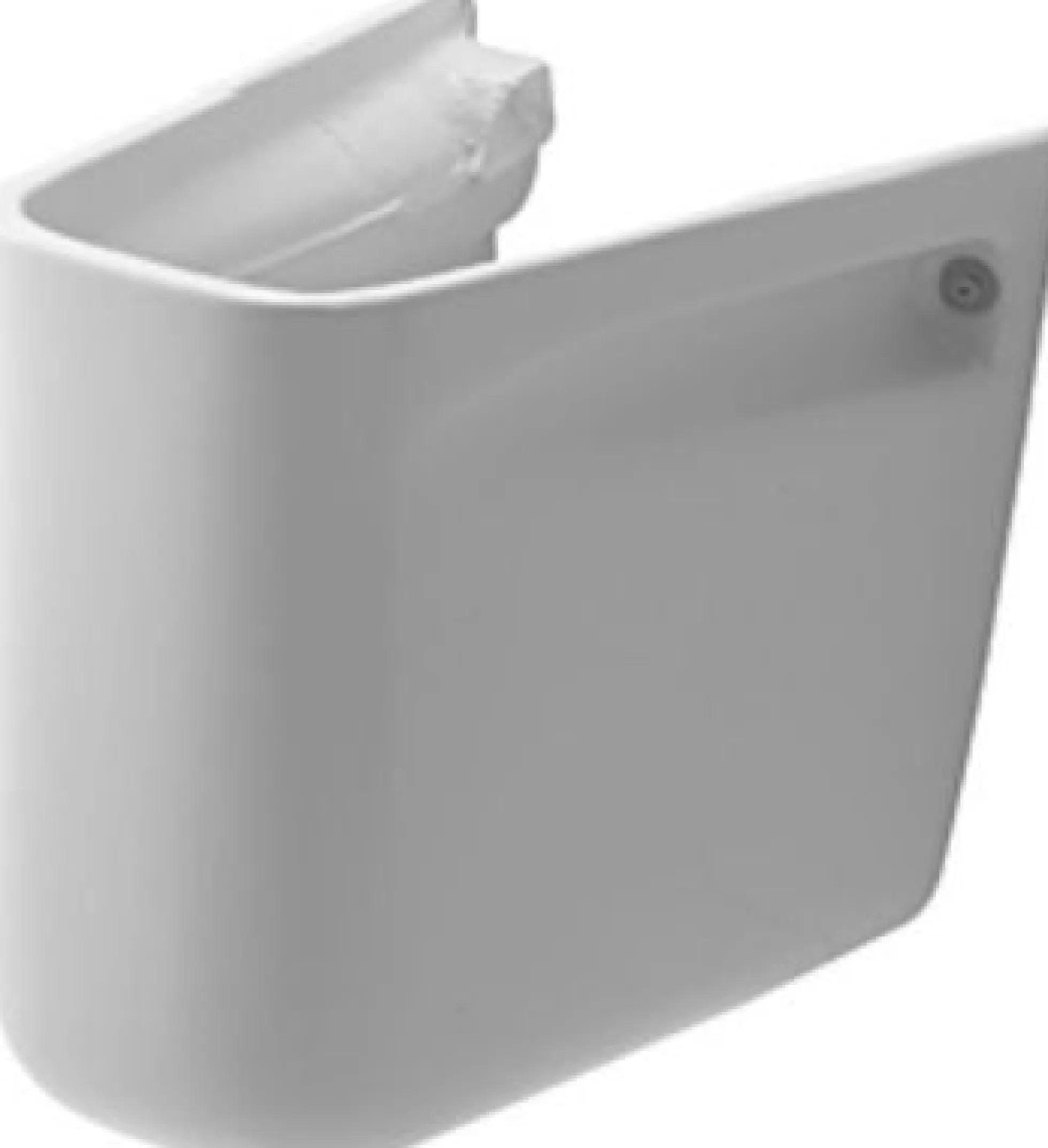 Duravit D-Code halvsøjle, 245 x 280 x 305 mm, hvid