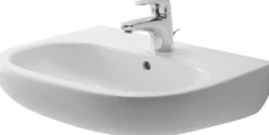 Duravit D-code håndvask, 55 cm, med hanehul