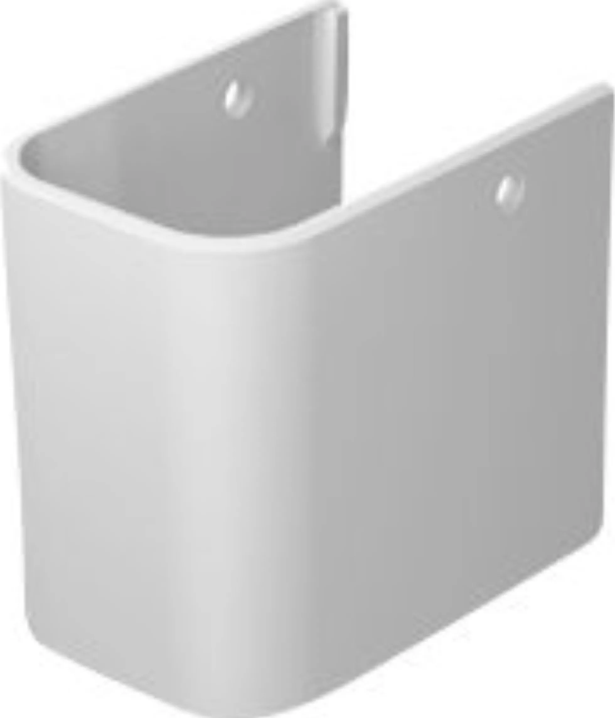 Duravit Happy D.2 halvsøjle, 210 x 310 mm, hvid