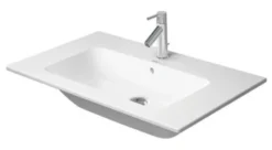 Duravit ME by Starck håndvask, 830 x 490 mm, Hvid Højglans, 1 hanehul, med overløb, DuraShield, Design by Philippe Starck