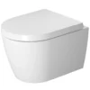 Duravit ME by Starck vægtoilet compact 37x48cm åben skylle-rand, hvid mat satin WonderGliss