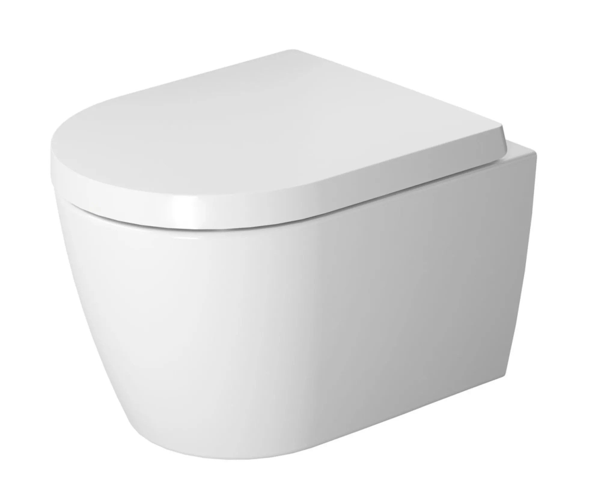 Duravit ME by Starck vægtoilet compact 37x48cm åben skylle-rand, hvid mat satin WonderGliss