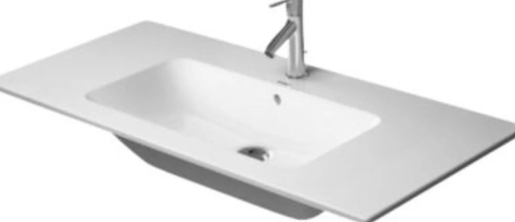 Duravit ME Starck vask, 1030 x 490 mm, med hanehul og overløb
