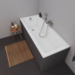 Duravit No.1 badekar, 1600 x 700 mm, 1-ryglæn, rektangulært, hvid