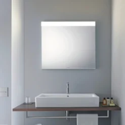 Duravit spejl, indbygget lys i top, H: 70 cm
