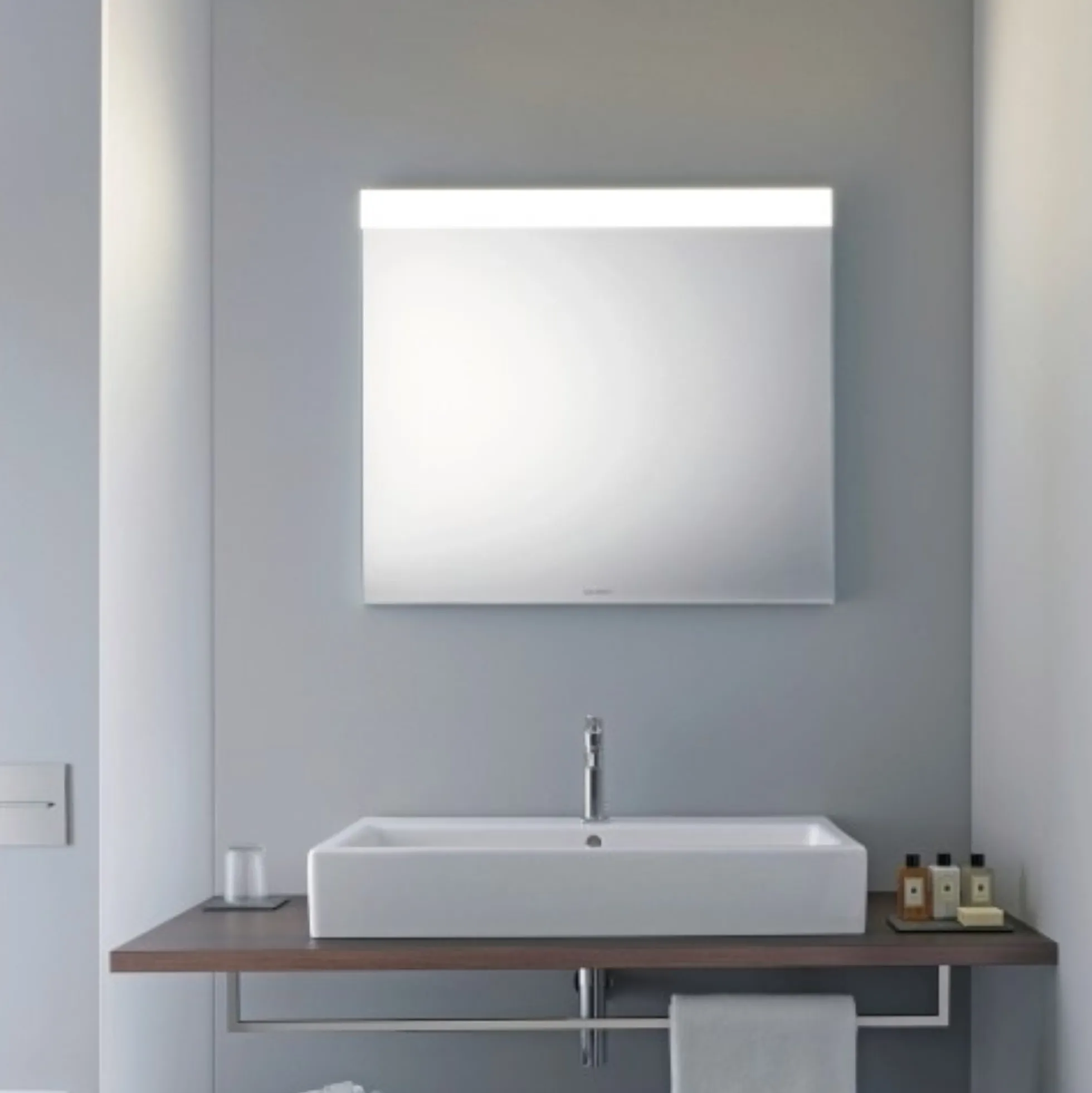 Duravit spejl, indbygget lys i top, H: 70 cm