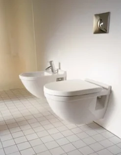 Duravit Starck 3 væghængt toilet, Wondergliss