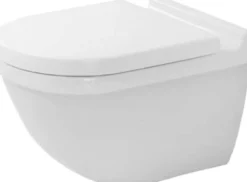 Duravit Starck 3 væghængt toilet, skjult montering, hvid