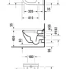 Duravit Starck 3: Vægtoilet Rimless (uden skyllerand) m. wondergliss