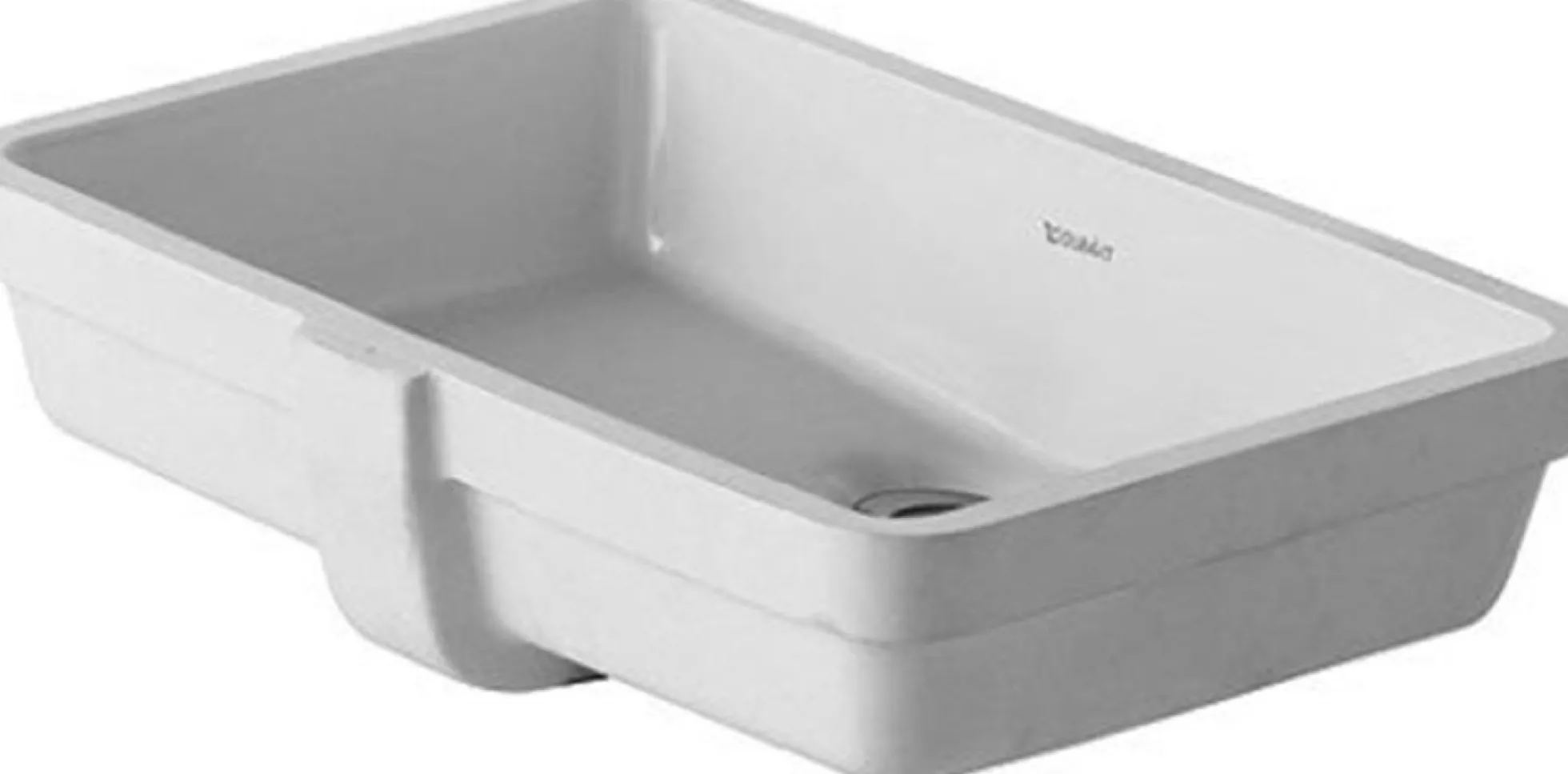 Duravit Vero håndvask, 48,5 x 31,5 cm, til underlimning, uden hanehul, med overløb - Hvid