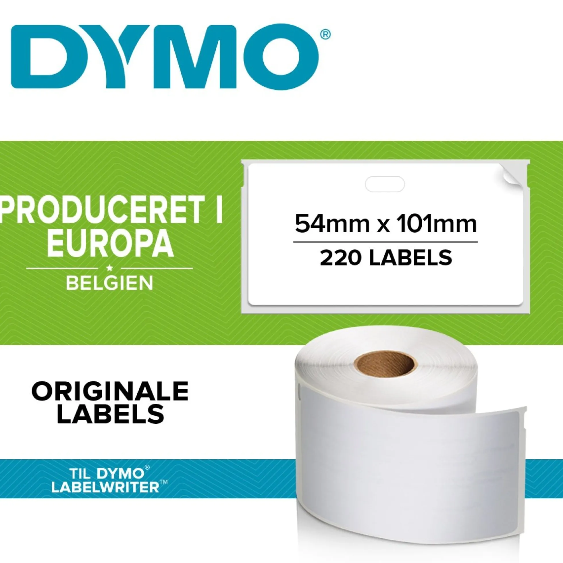 DYMO LabelWriter etiketter, 54 x 101 mm