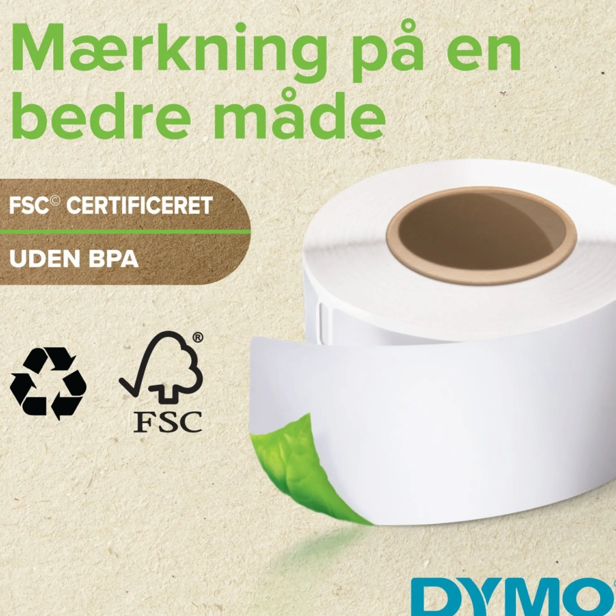 DYMO LabelWriter etiketter, 54 x 101 mm