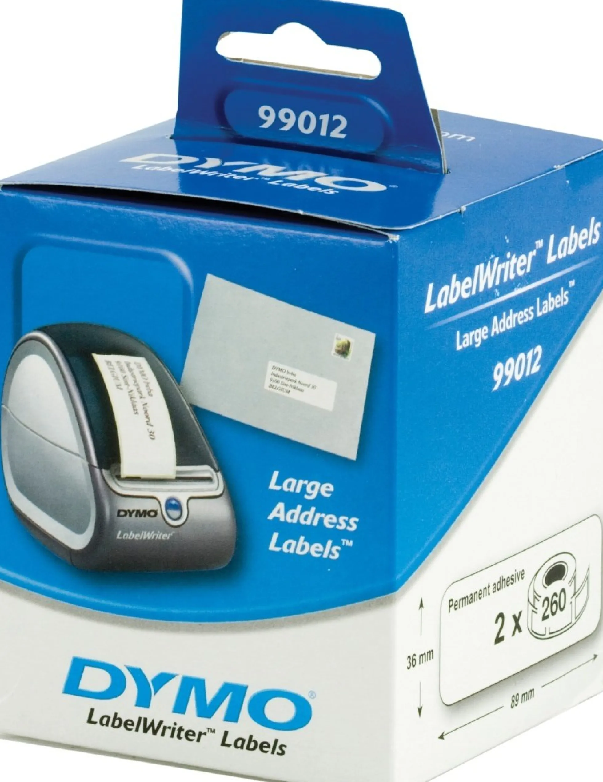 DYMO LabelWriter etiketter, 36 x 89 mm
