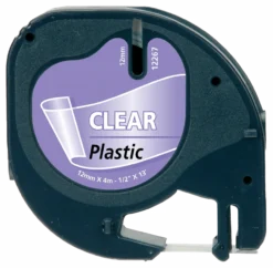 DYMO LetraTAG plasttejp, transparent, 12mm, 4m (16951)