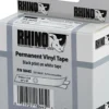DYMO RhinoPRO, permanent markeringsvinyltape, 19 mm, sort tekst på hv