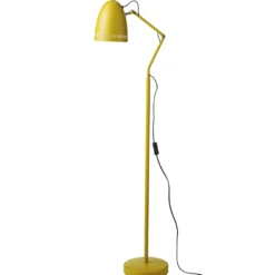 Dynamo gulvlampe, E14, H139 cm, Ø16 cm, mat gul - Superliving