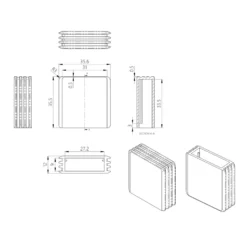 EasyDimmer500, 250W LED dæmper, kip-tryk/push dæmp, korrespondance, til indbygning