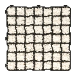 Ecogrid N50 græsarmering, 500 x 500 x 50 mm, sort, 24 t - LHI