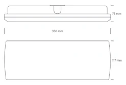 ECOtech Flugtvejsarmatur, nødbelysning, 6000K, 6,5 W