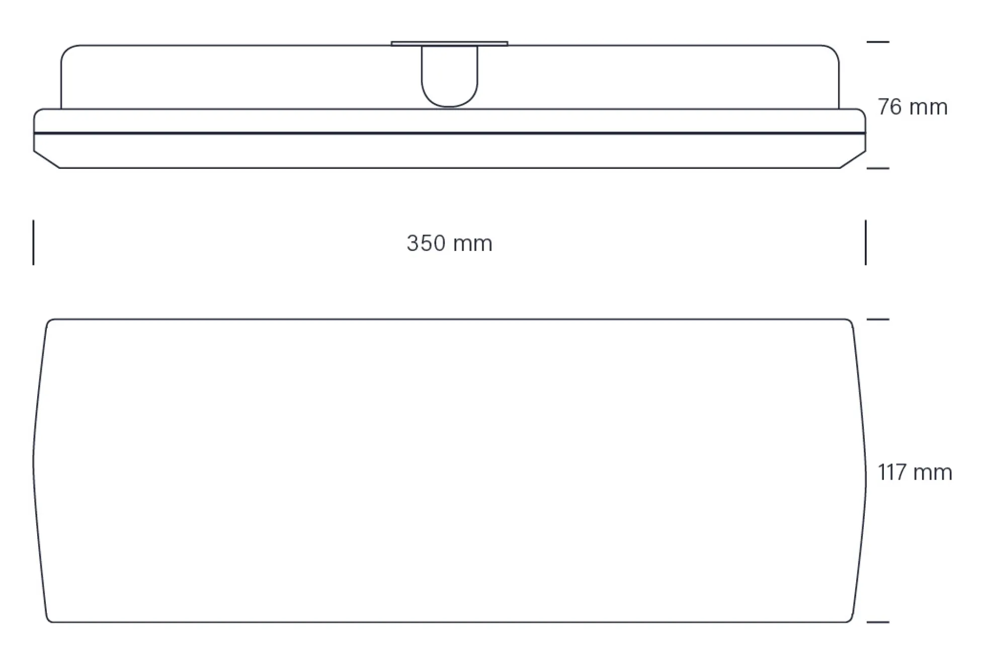 ECOtech Flugtvejsarmatur, nødbelysning, 6000K, 6,5 W