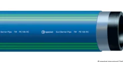 Egeplast 63 mm SLA-rør, PE100 PN16 SDR11, med alu-kappe, blå, 6 m - 6 meter