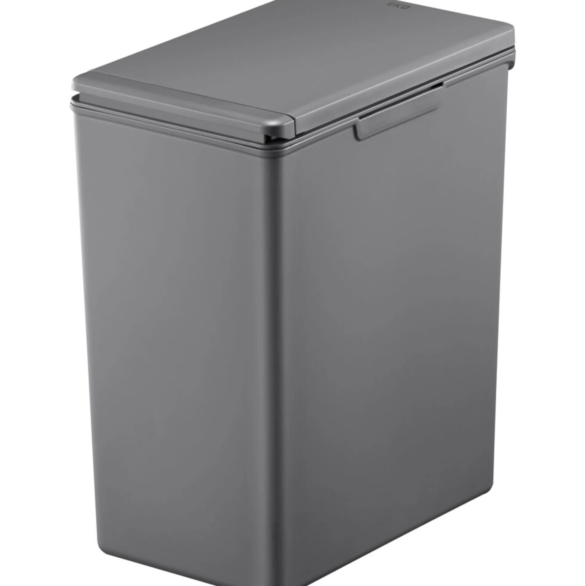 EKO Affaldsspand Morandi Touch, grå plast, med touch låg, 20 l