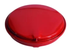 Ekspansionsbeholder, flad rund med membran, 11 l, 3 bar, 389 mm, rød