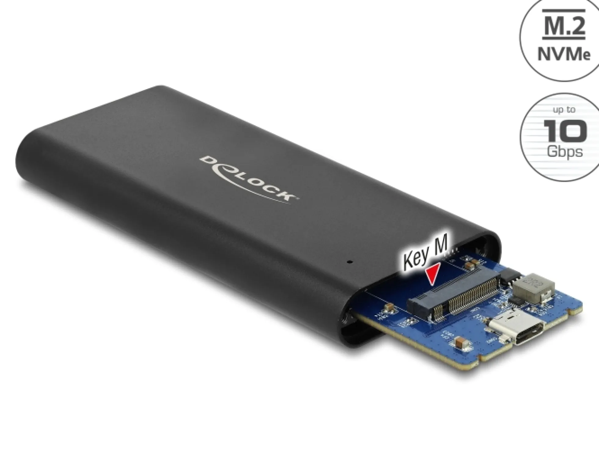 Eksternt kabinet til M.2 NVMe PCIe SSD, SuperSpeed USB