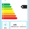 Elektrisk gennemstrømningsvandvarmer, mellem model, 9-11-12-15 kW, 10-15 kW, 4,3-7,2 l/min, energiklasse A