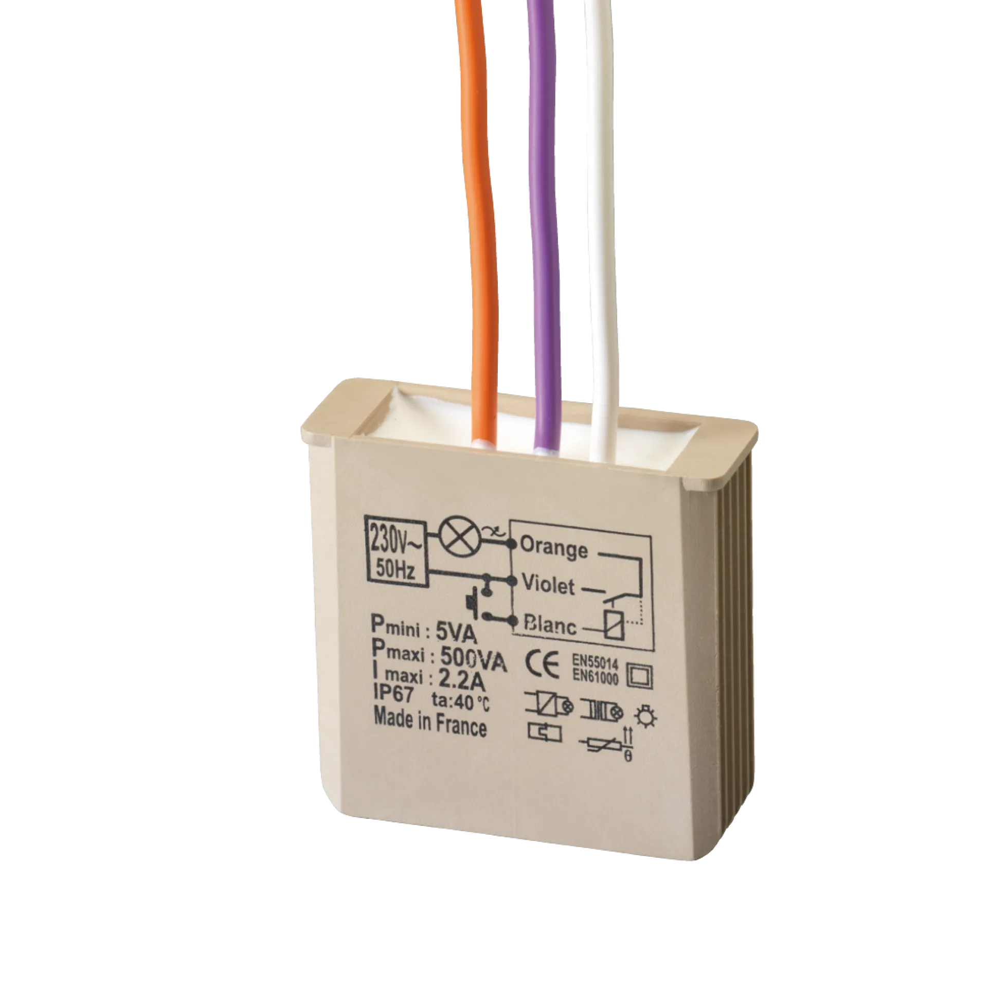 Elektronisk kiprelæ med soft start/stop til indbygn. MTR500E