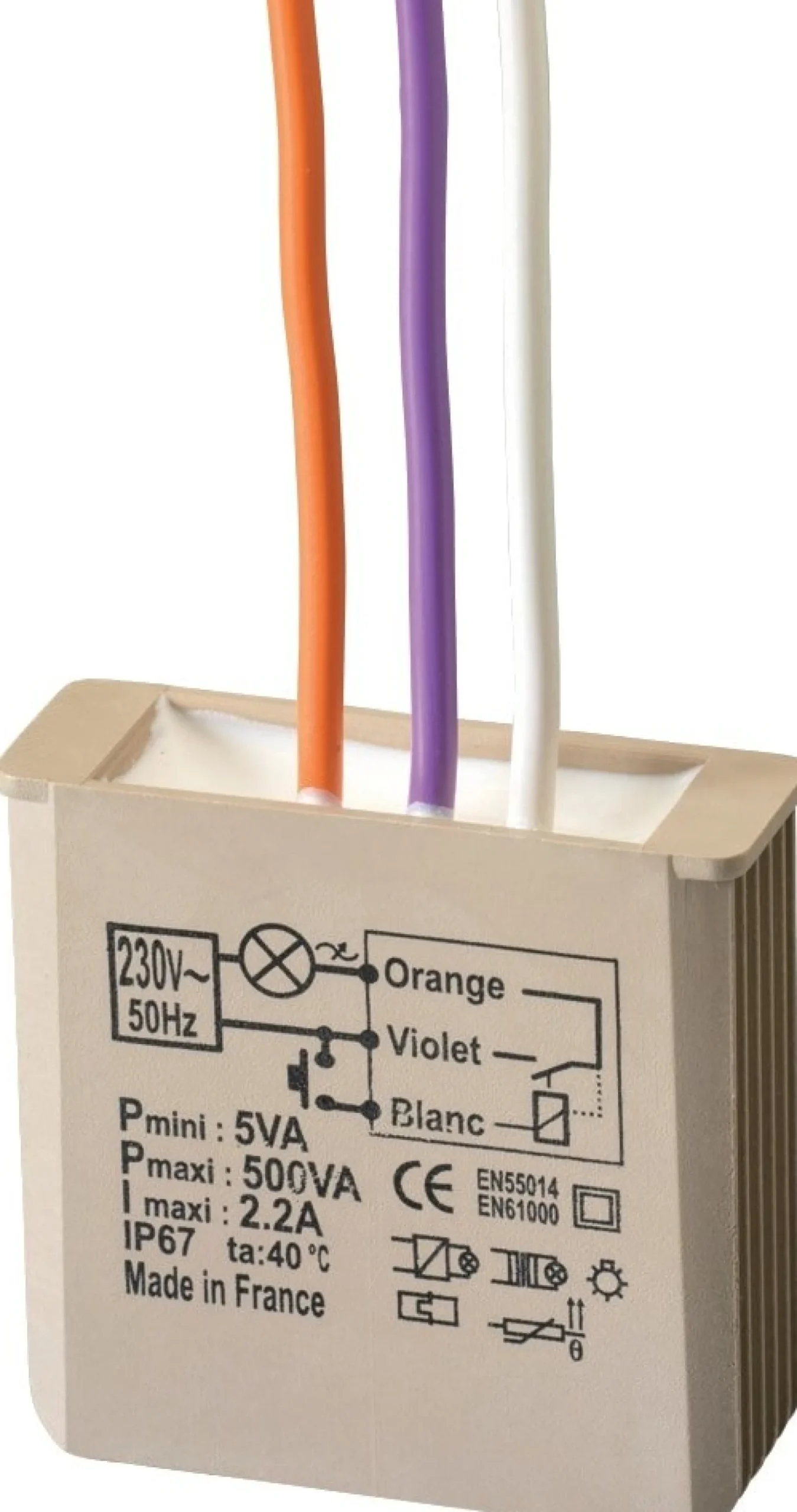 Elektronisk kiprelæ med soft start/stop til indbygn. MTR500E