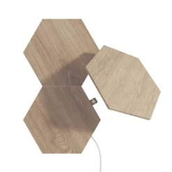 Element Wood look Hexagon udvidelsespakke med 3 paneler - Nanoleaf