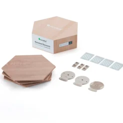 Element Wood look Hexagon udvidelsespakke med 3 paneler - Nanoleaf