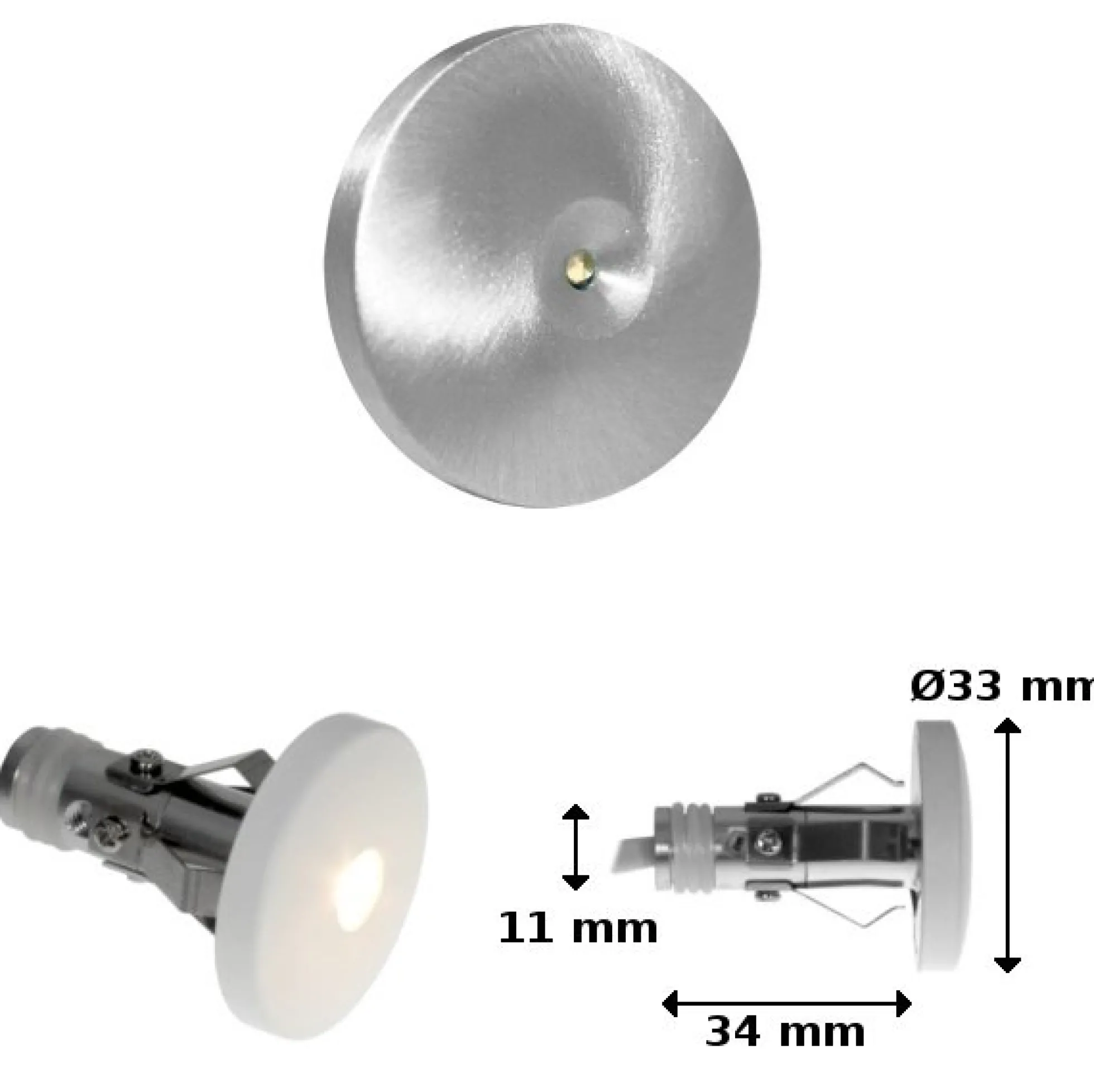 Elena Mini indbygningsspot LED 2W / 120° / 2700K