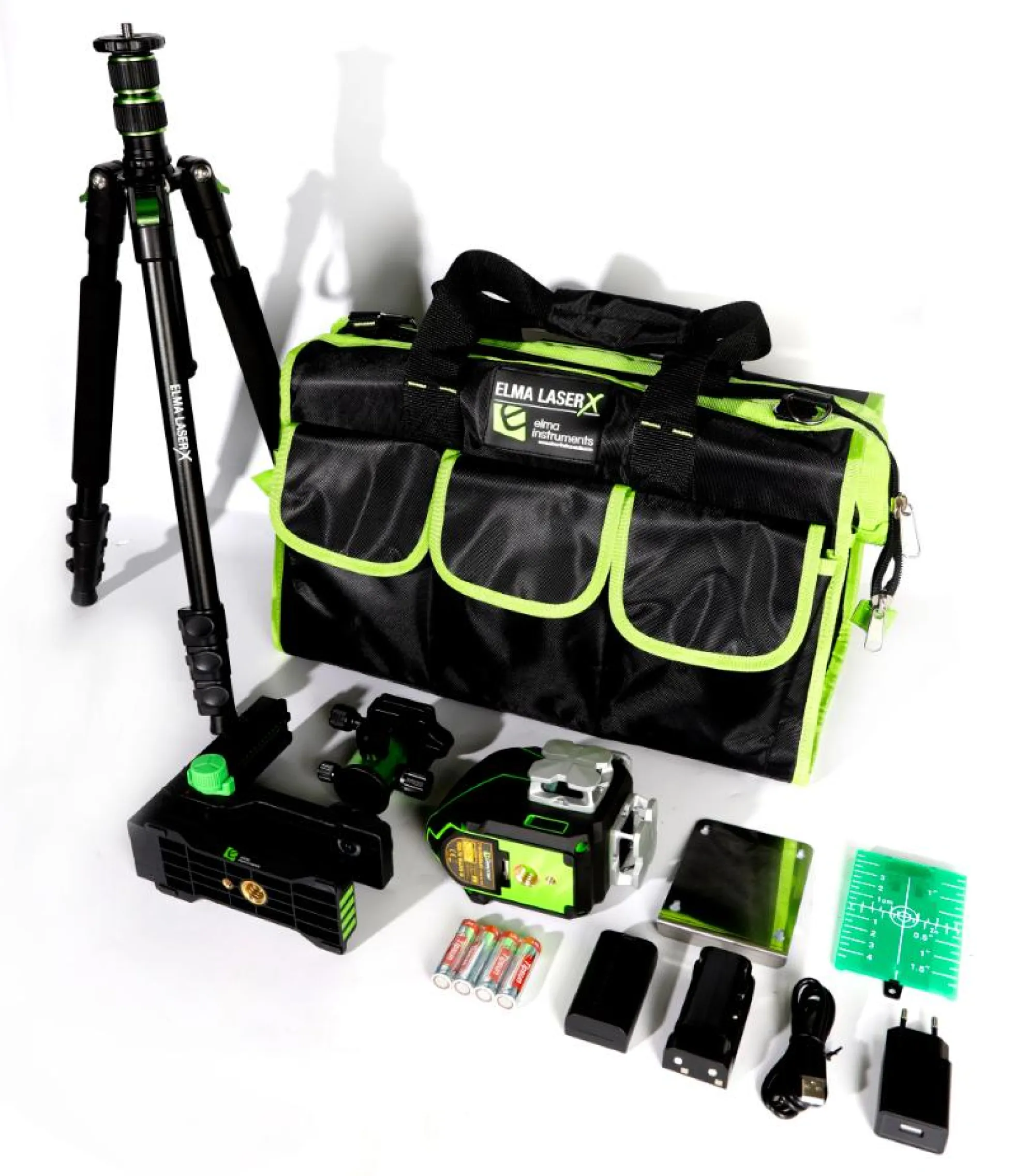 Elma Laser X360-3 kit, linjelasersæt med trefod og taske