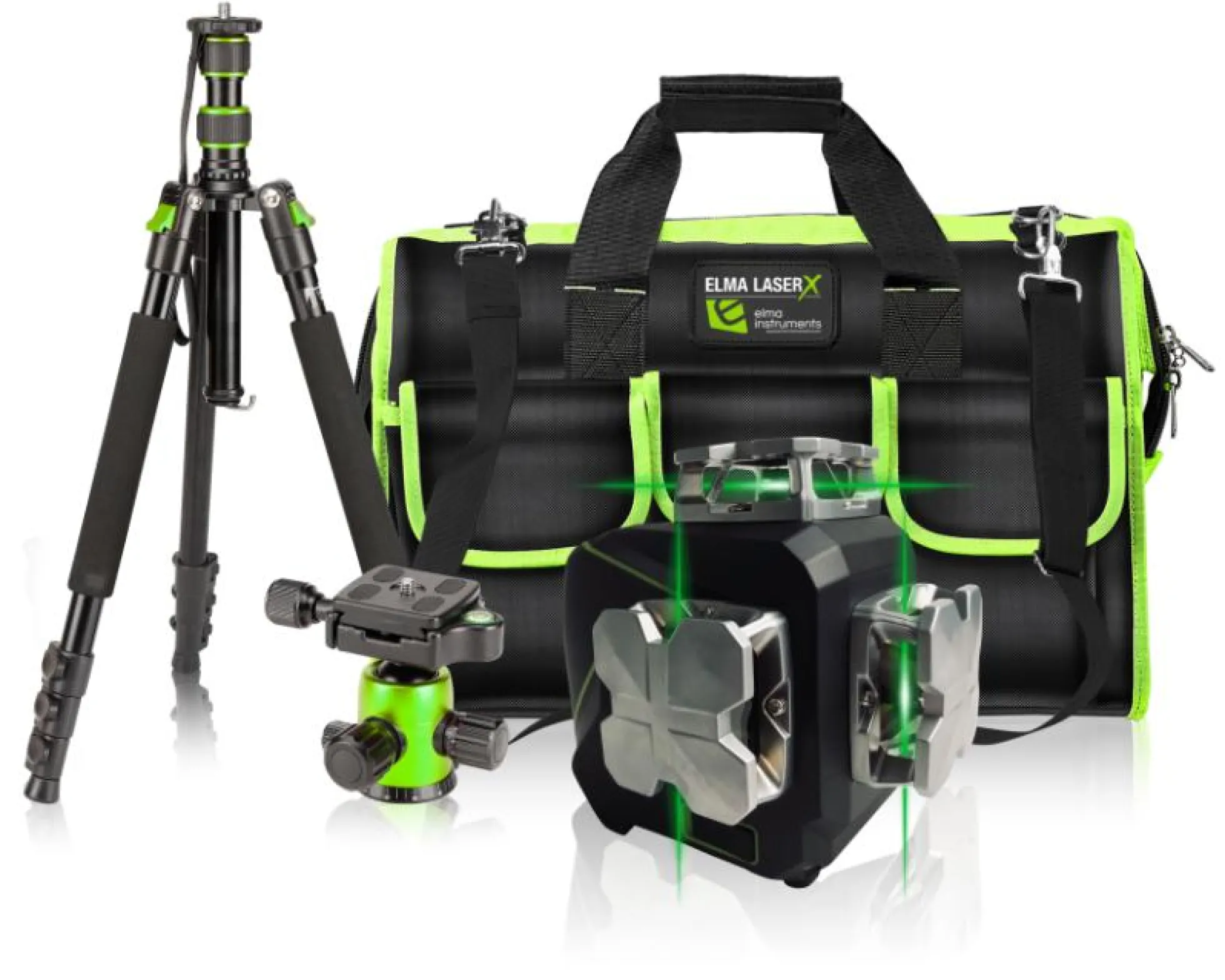 Elma Laser X360-3 kit, linjelasersæt med trefod og taske