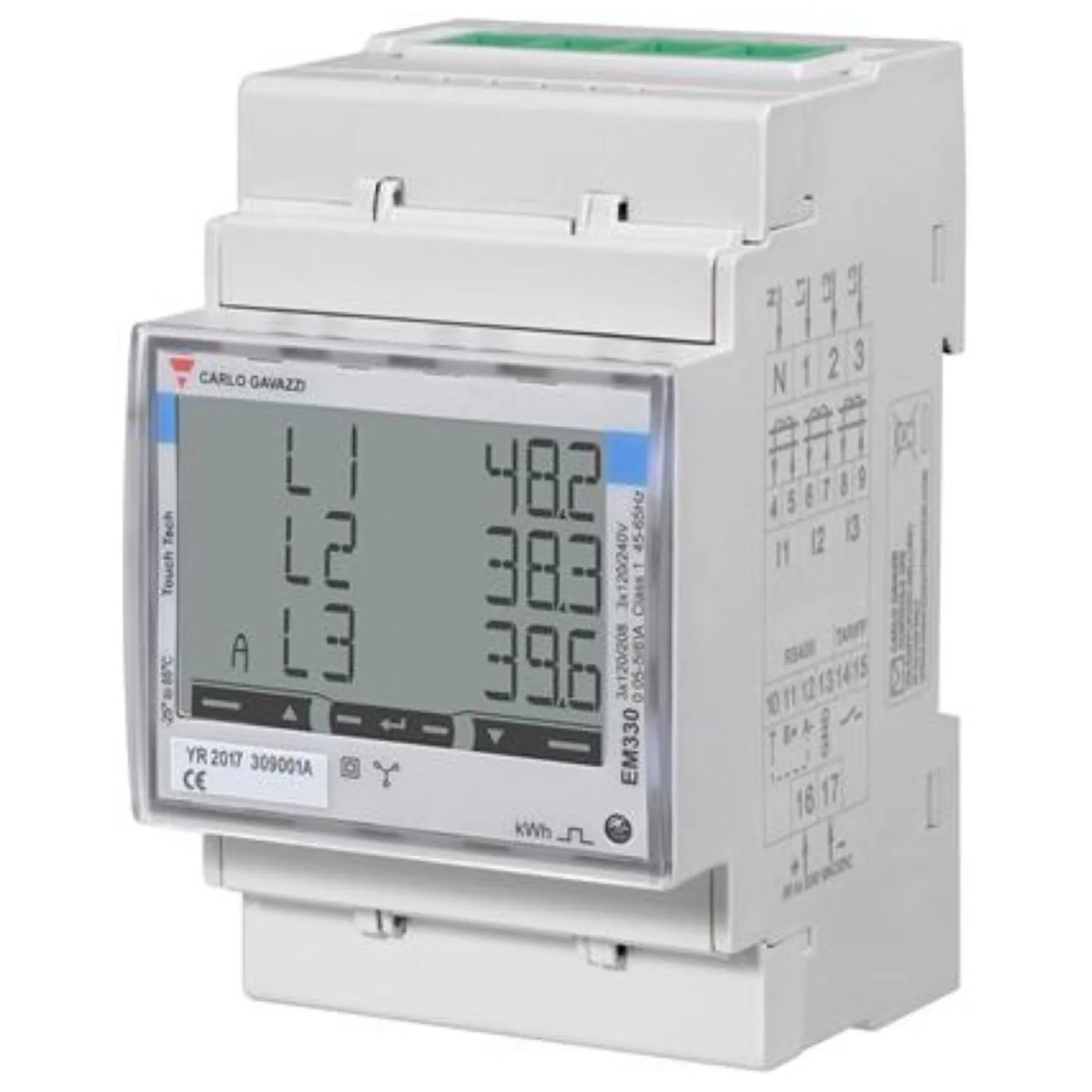 Elmåler 3-FASET trafo modbus mid