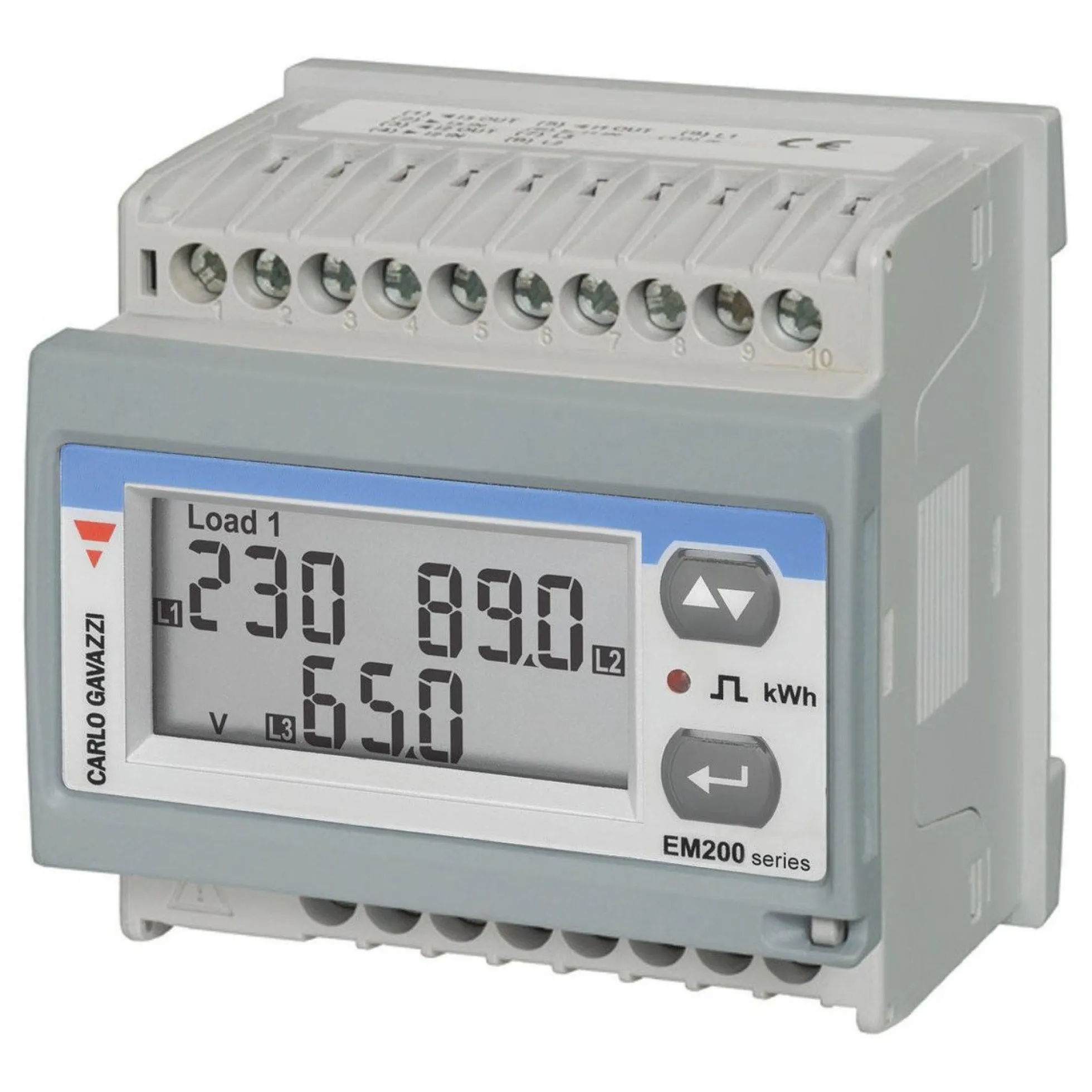 EL-måler Selvforsynende 0333V indgang RS485 ModBus puls udg