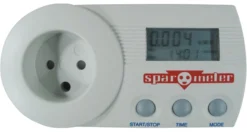 Elmåler til stikkontakt, uden Jord, energimåler, 230V