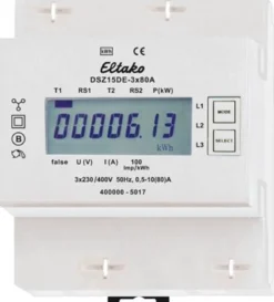 Eltako elmåler, 3x230V, 80A, digital