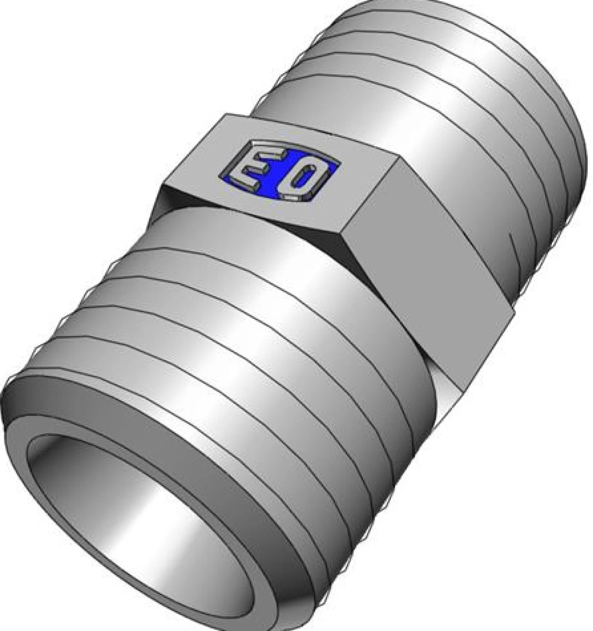Ermeto G samler lige, stål kromatiseret, M16 x 1.5