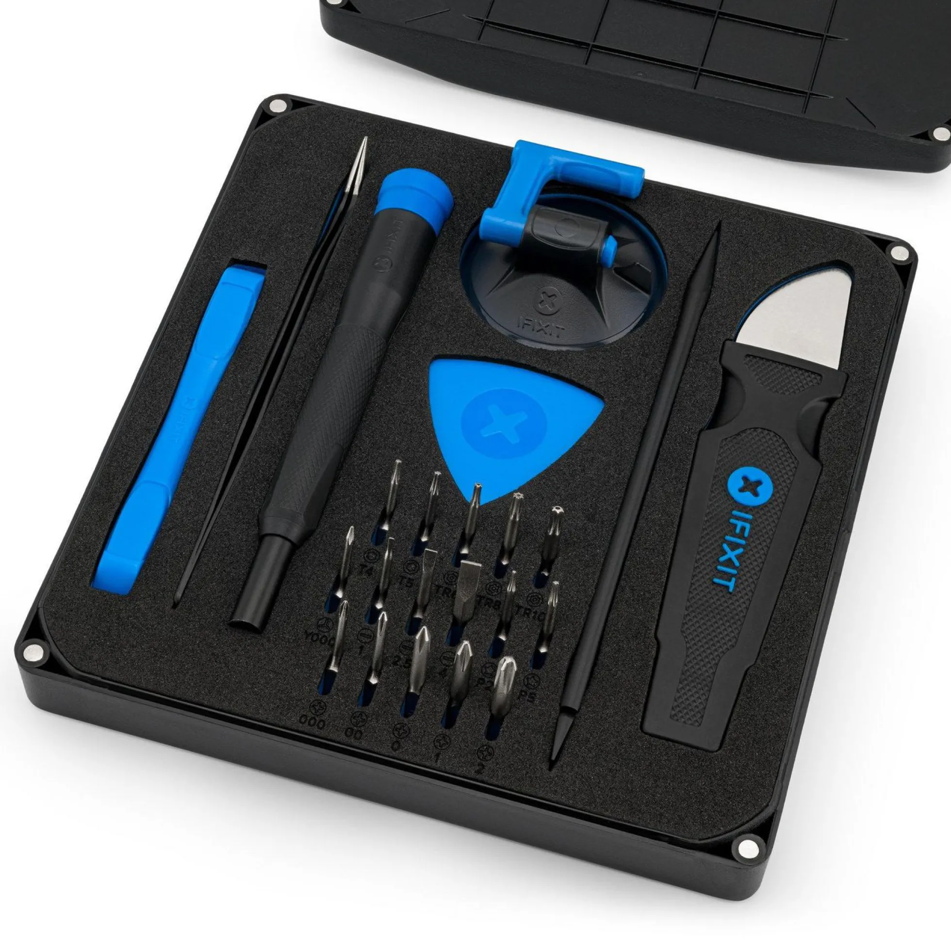 Essential Electronics toolkit, EU145348-5, åbneværktøj, mobiltelefon/smartphone, plastikspatel, skruetrækker, spudger, pincet, polymer