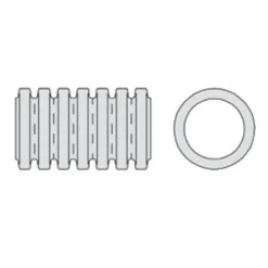 Eurodrain 80/71,5 mm PE-drænrør med 1,8 x 10 mm slids, 50 m