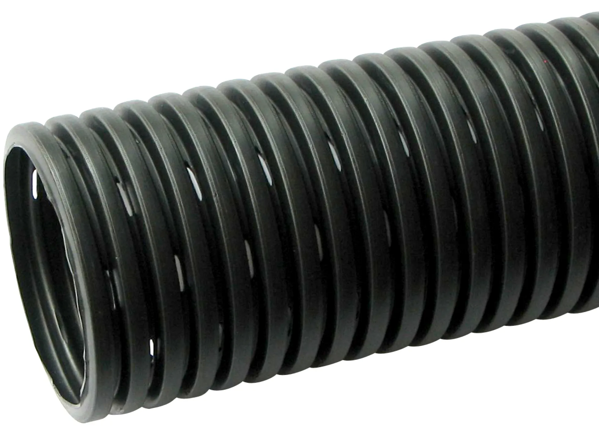 Eurodrain 80/71,5 mm PE-drænrør med 1,8 x 10 mm slids, 50 m
