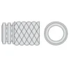 Eurodrain 100/91 mm PE-drænrør, 1,8 x 13 mm slids/PP700, 100 m